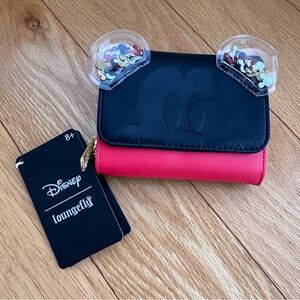 Loungefly Hard Tag wallet Mickey Mouse confetti ears